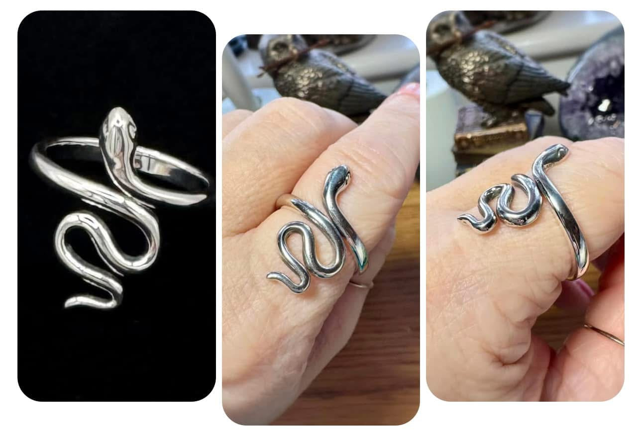 STERLING SILVER SNAKE RING