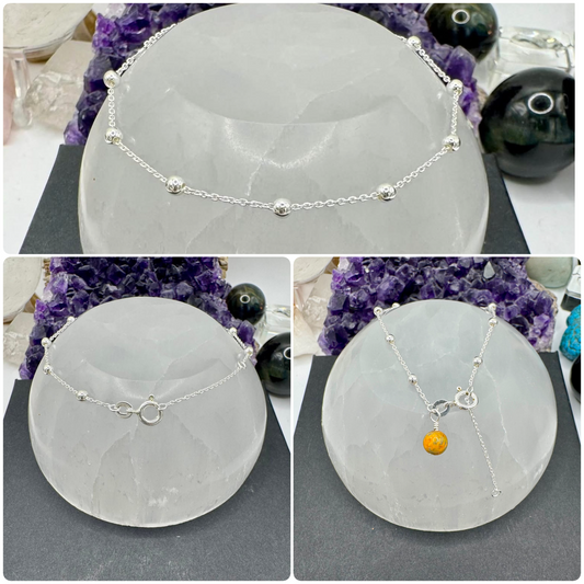 STERLING SILVER SATELLITE CHAIN BRACELETS