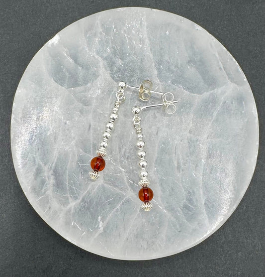 COGNAC AMBER EARRINGS