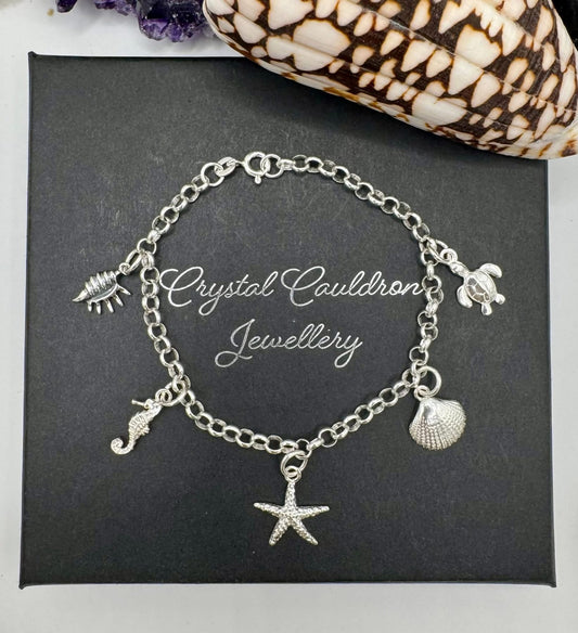 STERLING SILVER SEA THEMED BRACELET